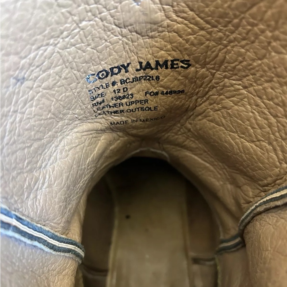 Cody James Men's Gator-Print Brown and Gray Western Cowboy Boots - Picture 3 of 12